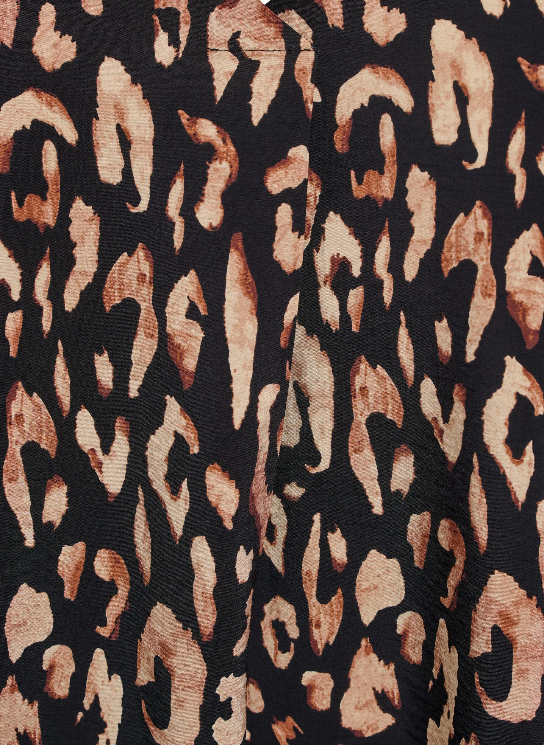 Zizzifashion V-neck dress in viscose, Black, Packshot image number 2