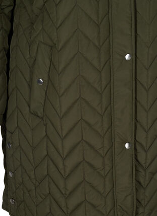 Quilted jacket with hood, Forest Night, Packshot image number 3
