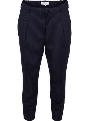 Pinstripe trousers, Night Sky pinstripe, Packshot image number 0