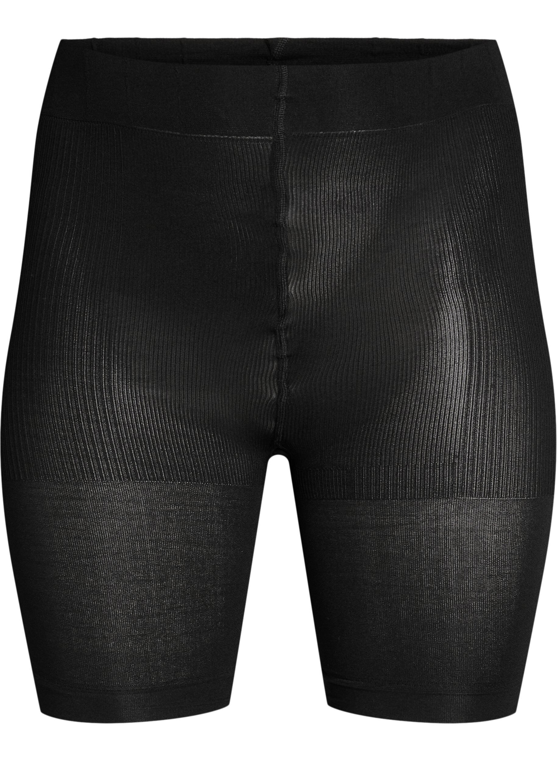2-pack push-up shorts in 60 denier with shaping effect