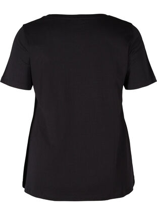 Christmas t-shirt in cotton, Black Gift, Packshot image number 1