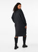Knitted dress with turtleneck, Dark Grey, Model image number 2