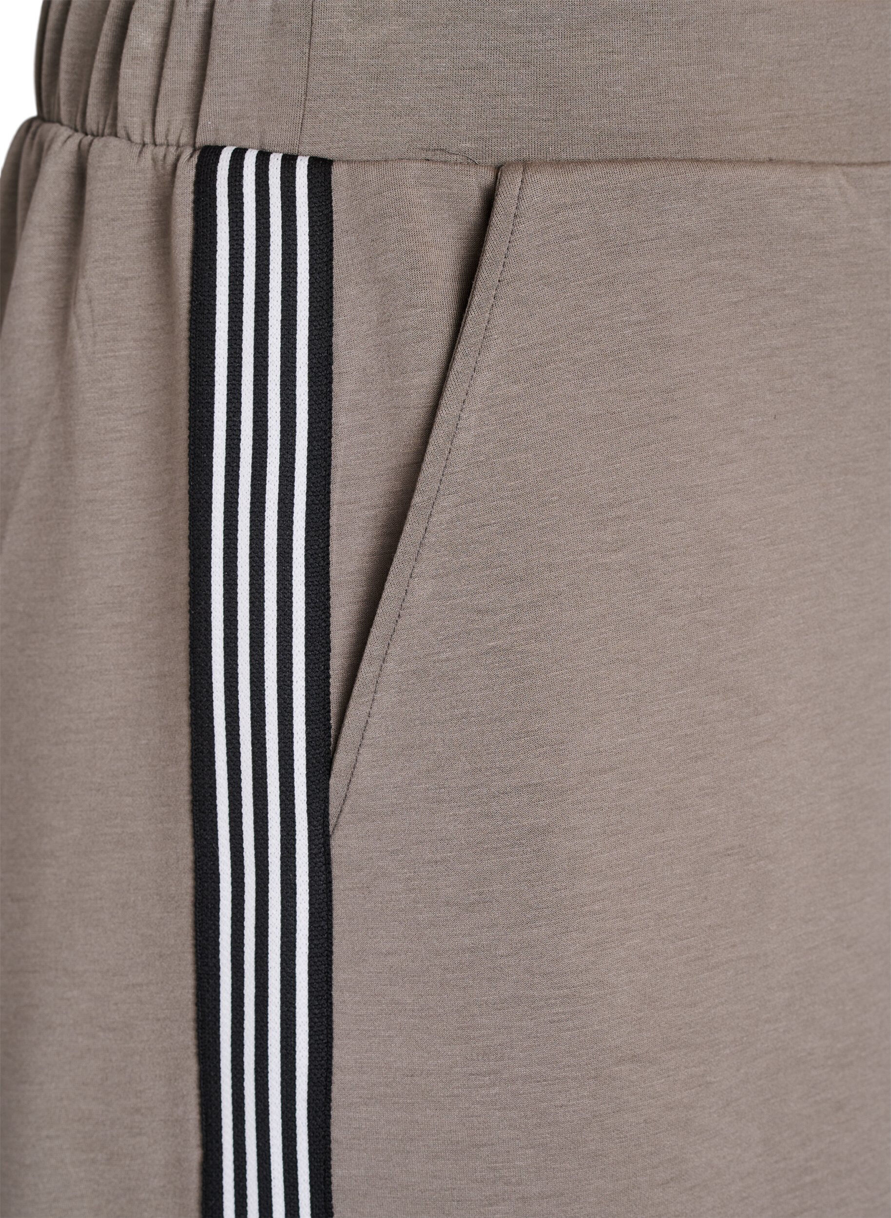 Zizzifashion Trousers with side stripes, Beige, Packshot image number 2