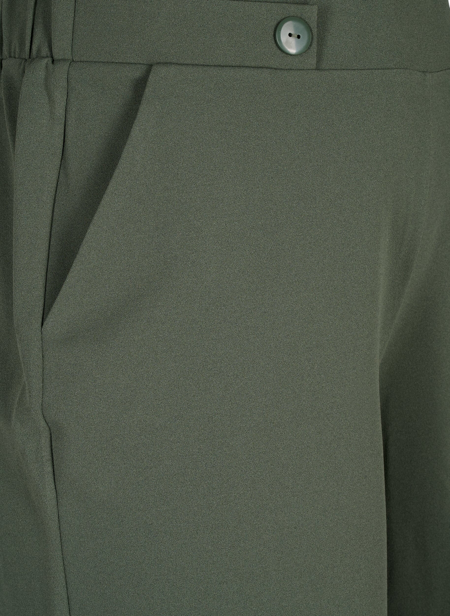 Zizzifashion Shorts with pockets and loose fit, Green, Packshot image number 2