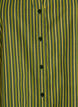 Loose striped shirt with 3/4 sleeves, Green, Packshot image number 2
