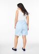 Striped Bermuda shorts with high waist, Light Blue, Model image number 2