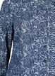 Denim shirt with rose pattern, Denim Rose AOP, Packshot image number 2