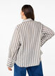 Loose shirt with stripes, Beige, Model image number 2