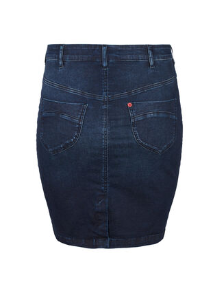 Denim skirt, Dark blue denim, Packshot image number 1