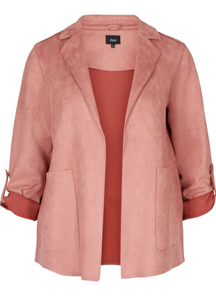 Open jacket with large pockets, Ash Rose, Packshot image number 0