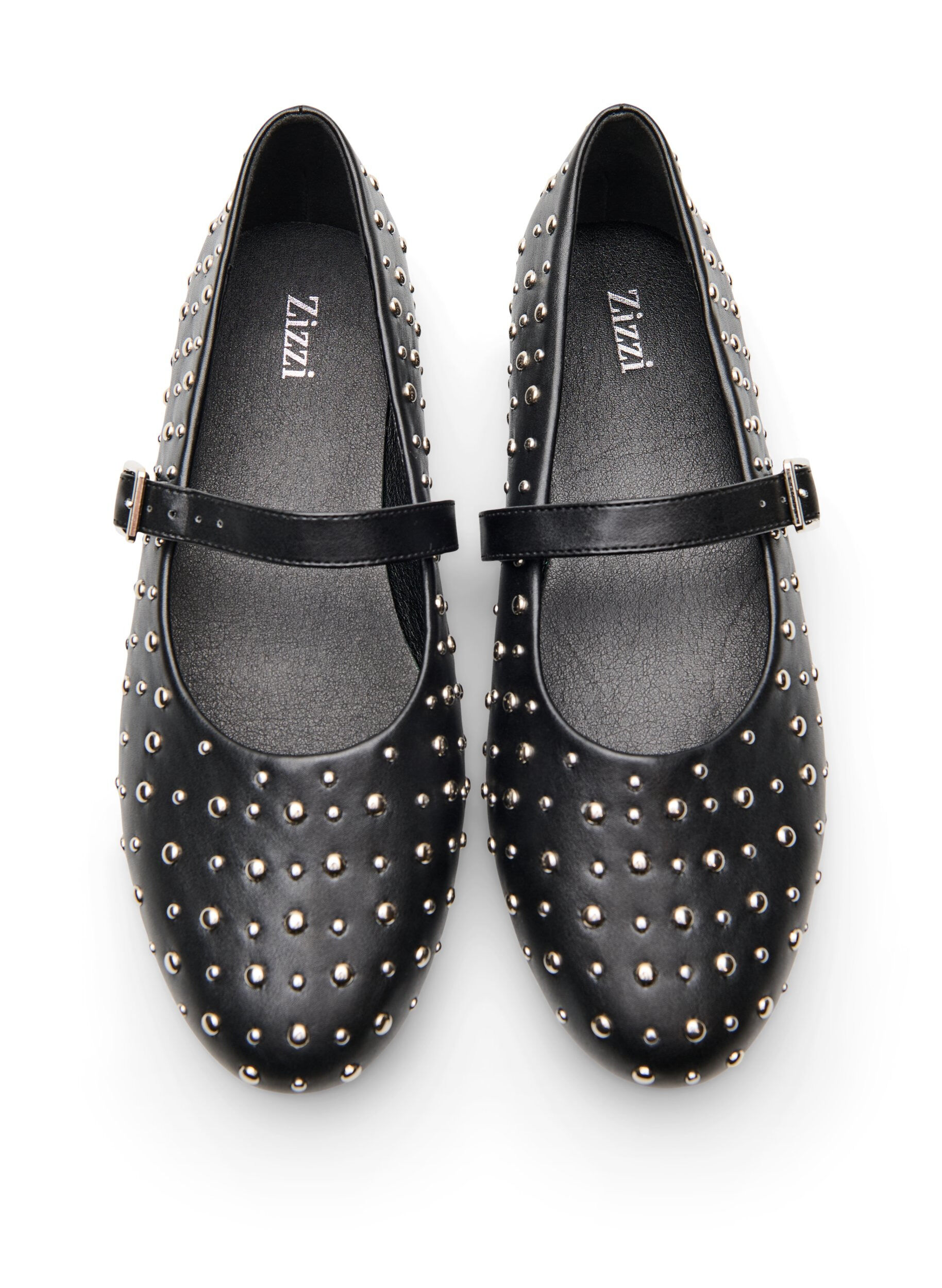 Zizzifashion Ballerina with studs, Black, Packshot image number 2