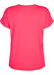 Loose training t-shirt with v-neck, Neon Diva Pink, Packshot image number 1