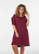Nightgown in organic cotton with ruffle sleeves, Red, Model image number 0