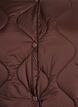 Quilted jacket with press studs and a round neck, Brown, Packshot image number 2