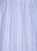 Striped shorts in a linen-viscose blend, Light Blue, Packshot image number 2