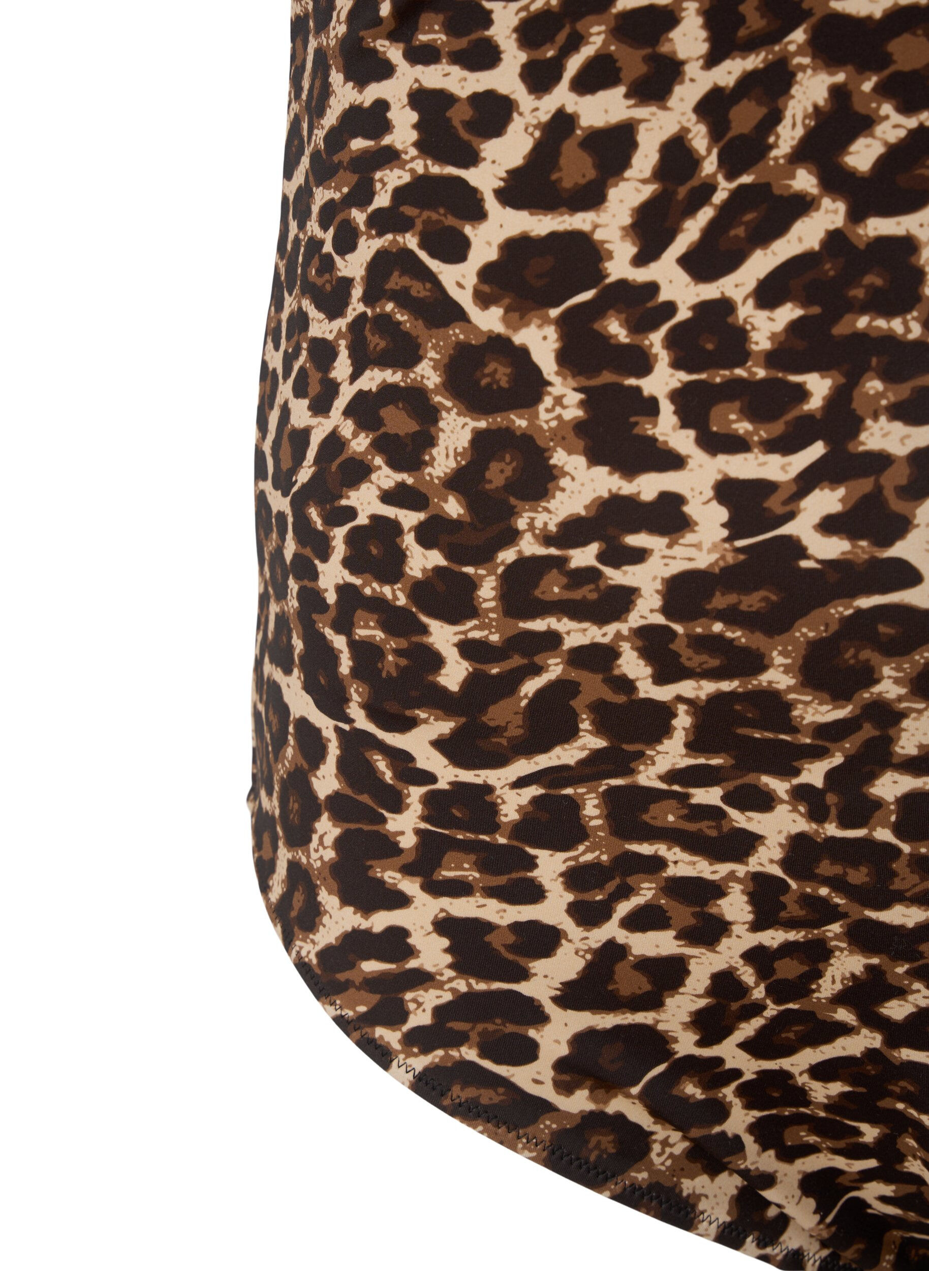 Zizzifashion Swimsuit with crossed back and removable inserts, Leopard Print, Packshot image number 3