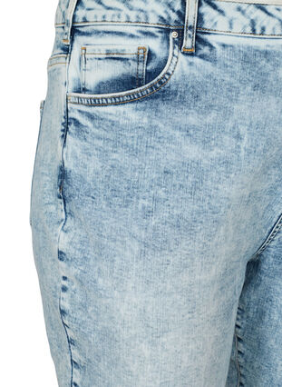 Mom fit jeans in cotton, Light blue denim, Packshot image number 2