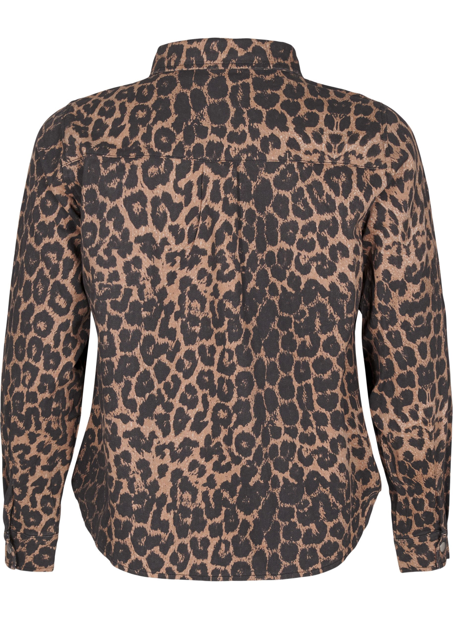 Zizzifashion Canvas jacket with leopard print, Leo AOP, Packshot image number 1