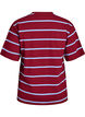 T-shirt with stripes and leopard detail, Red, Packshot image number 1