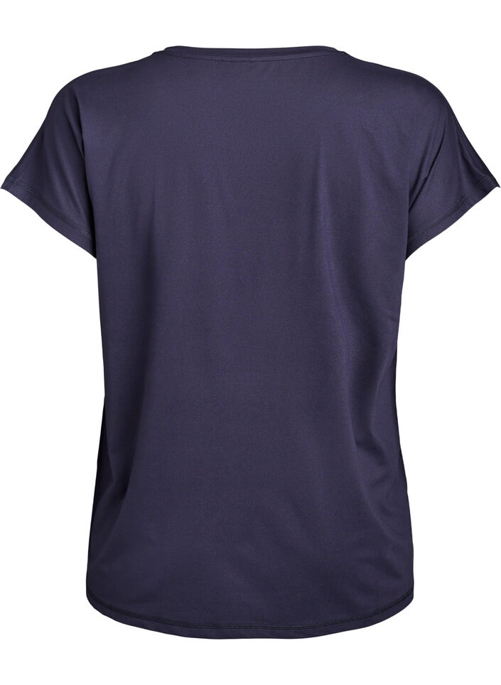 Solid-coloured training T-shirt, Blue, Packshot image number 1