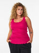 Top with lace trim, Pink, Model image number 0
