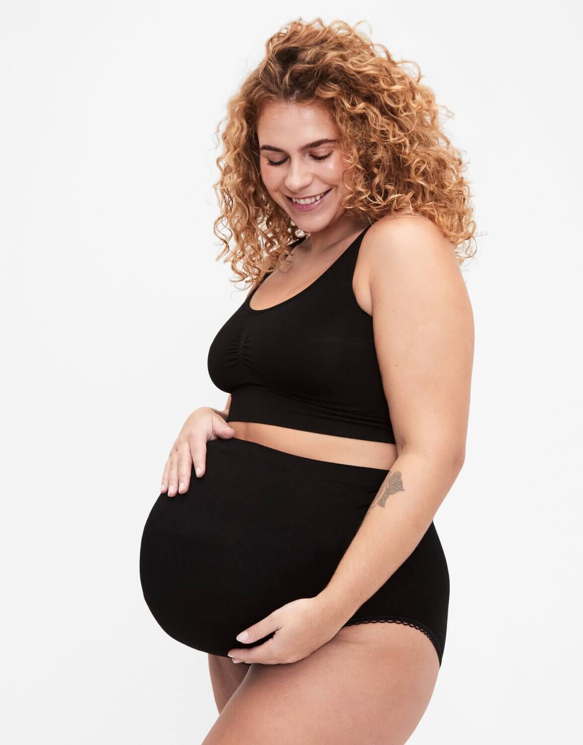 Blue maternity clothes